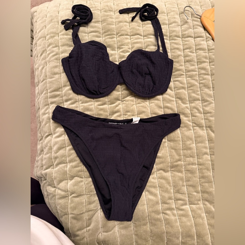 Abercrombie & Fitch Black Classic Bikini Set
